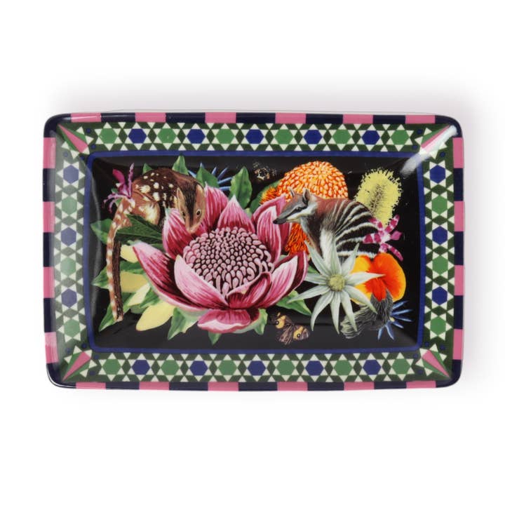 Rectangle Trinket Tray Good Evening for wholesale by La La Land