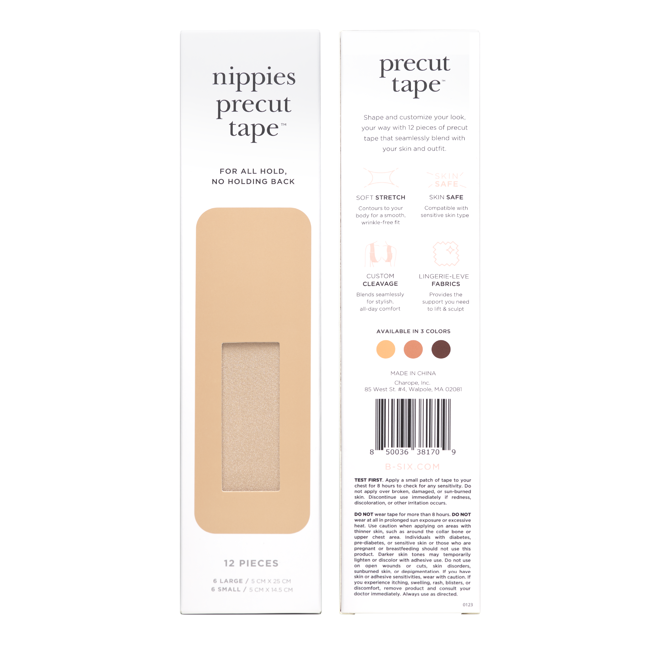 Nippies - Wholesale Mode/borsttape - Dames - Nippies Voorgesneden Borsttape (12 Stuks)10