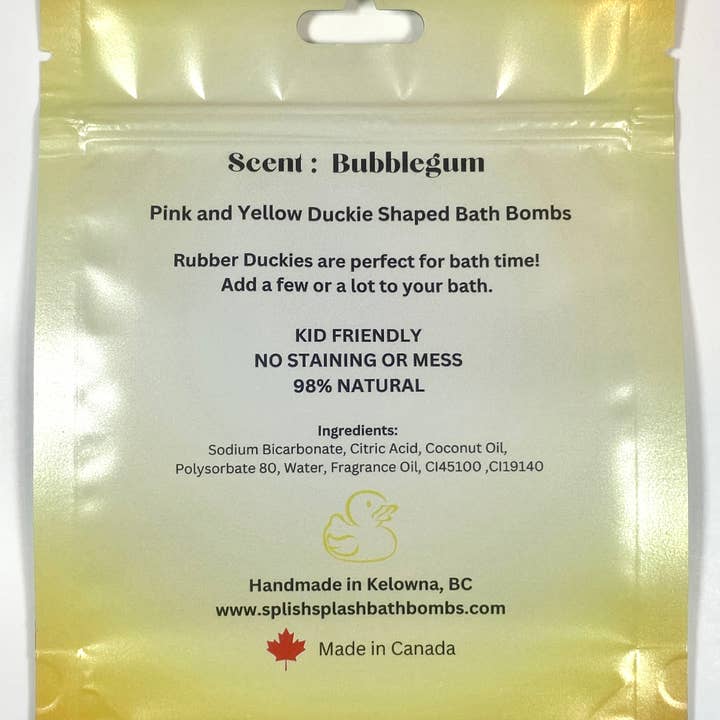 Splish Splash Bath Bombs - Wholesale Bath Bomb/Fizz - Mini Duckies3