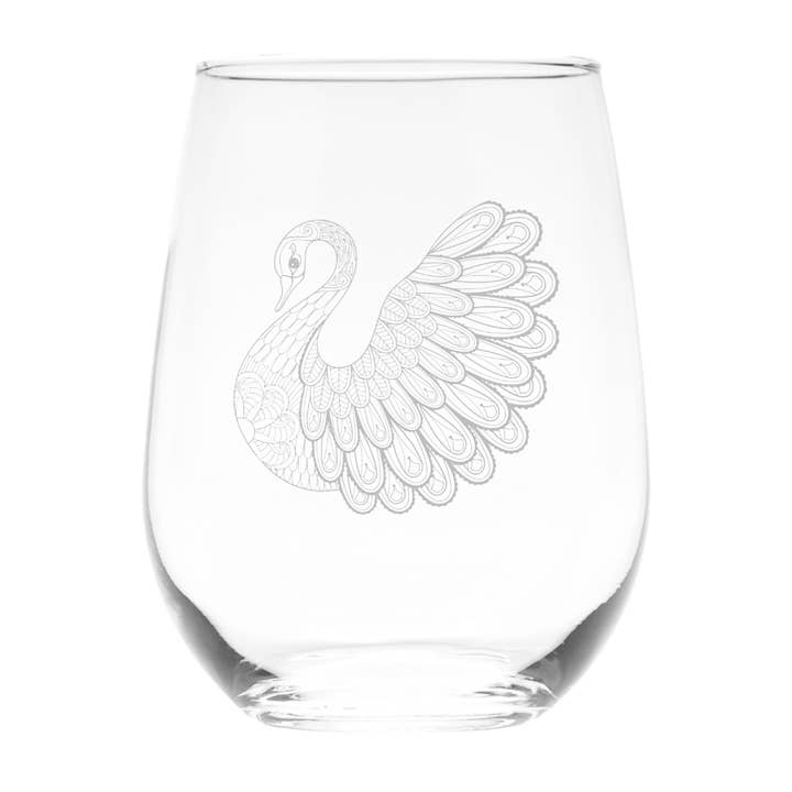 Schwan Stielloses Weinglas, 500 ml für den Großhandel von C&M Personal Gifts
