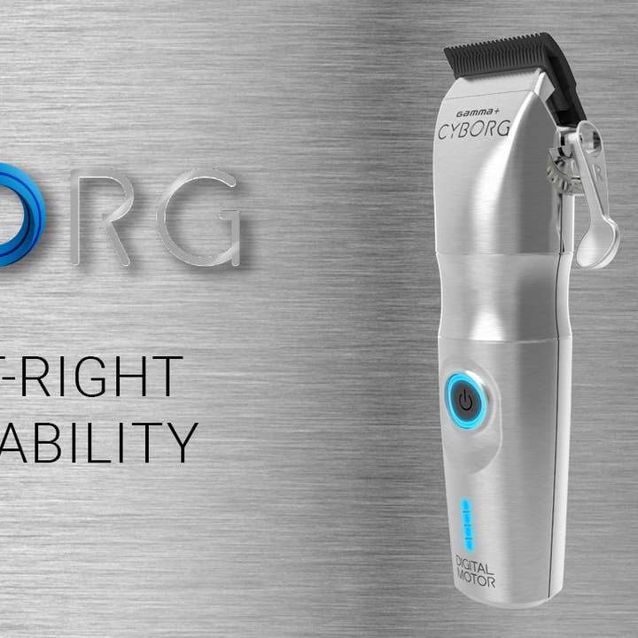 Salon Equipment Pros - Wholesale Clippers - Men's - Gamma+ Cyborg Cordless Clipper with Digital Motor GP604M