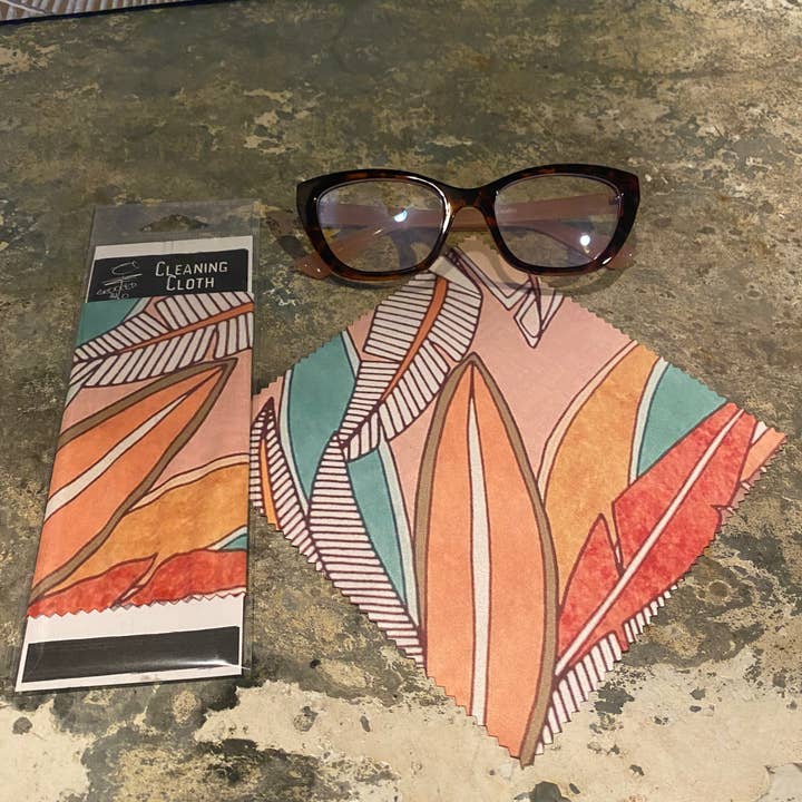 Bladeren 6x6 lens reinigingsdoekje voor wholesale door Crooked Halo