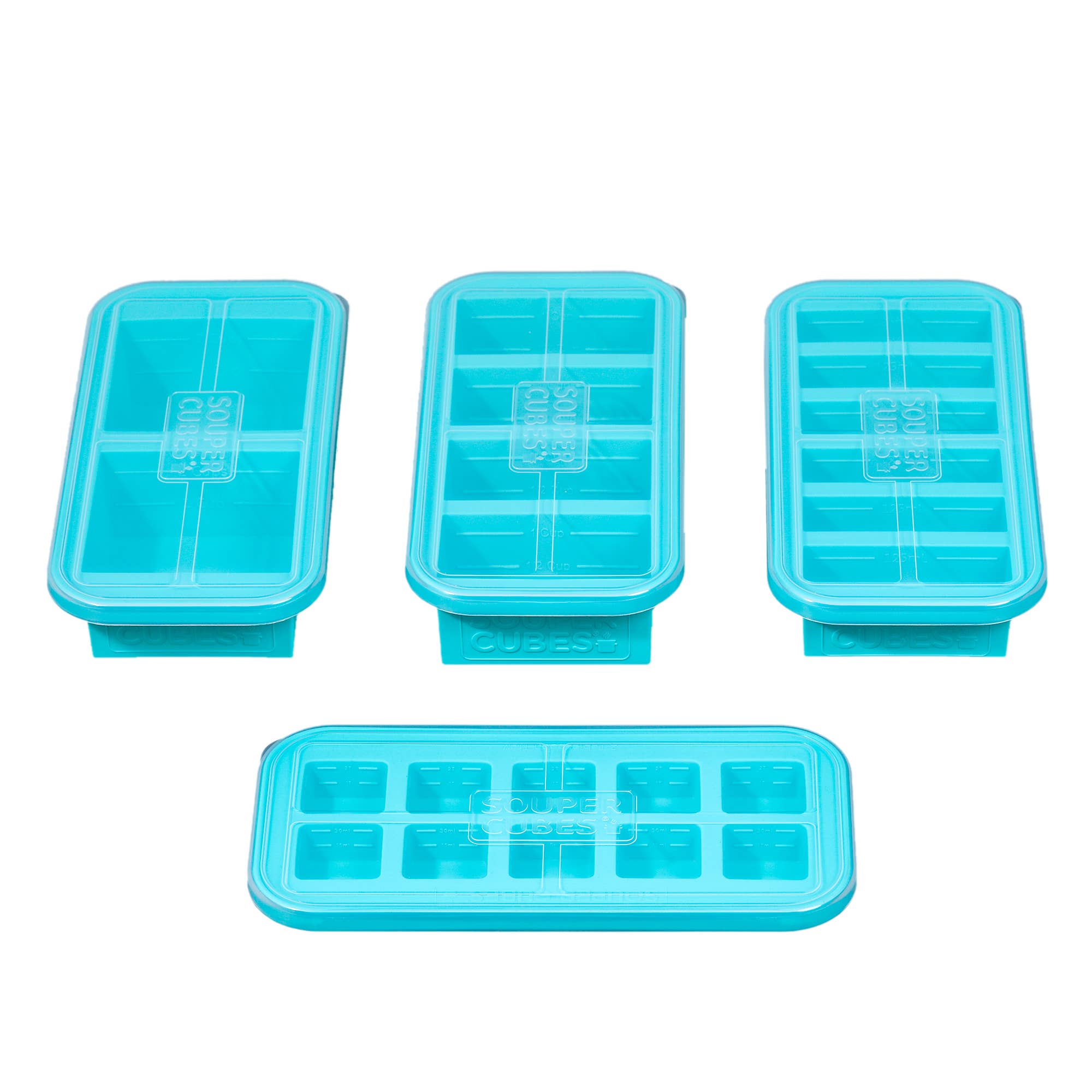 Souper Cubes - Vendita all'ingrosso Contenitori per alimenti - Vassoi per congelamento in silicone Souper Cubes - Confezione iniziale per la vendita al dettaglio7