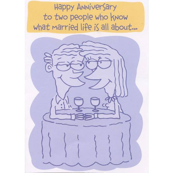 DICKENS INC. - Wholesale Anniversary Card - Anniversary Humorous | GRTC | SM | 23900G