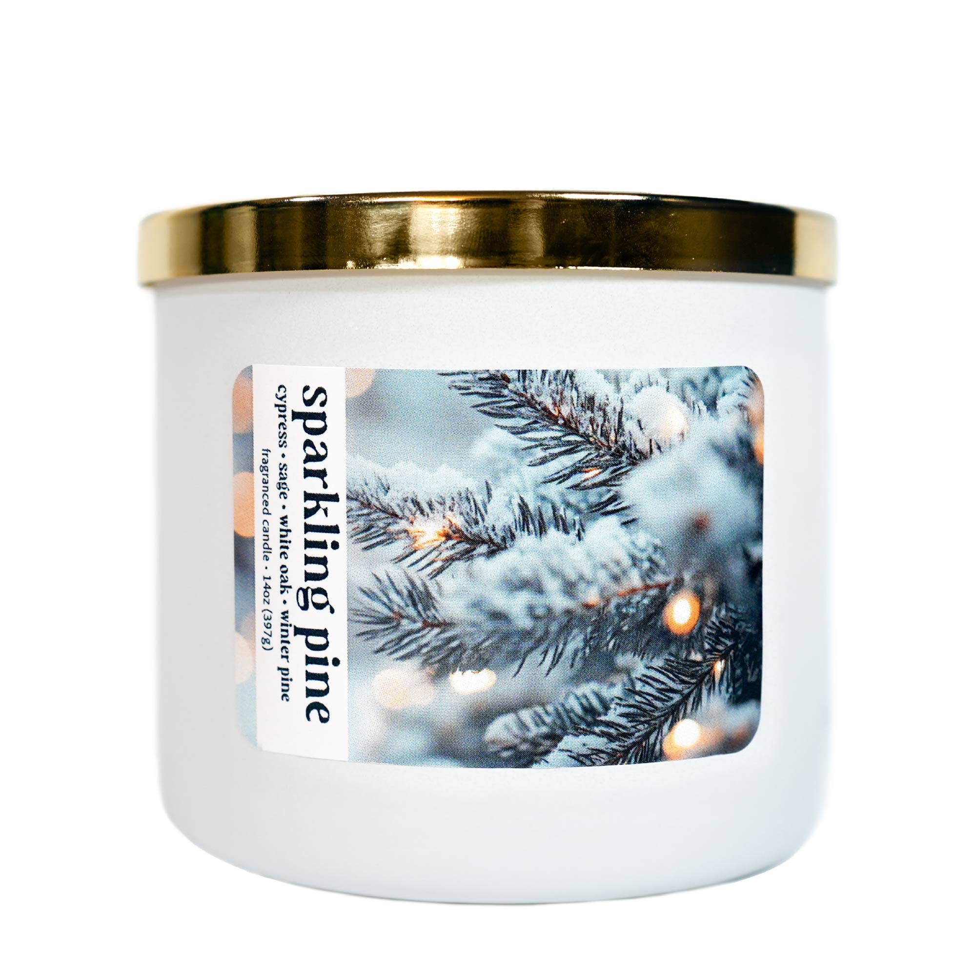 MVP Group International INC - Wholesale Jar/Filled Candle - Sparkling Pine 3-Wick Jar Candle, Soy Blend Wax, 14oz5