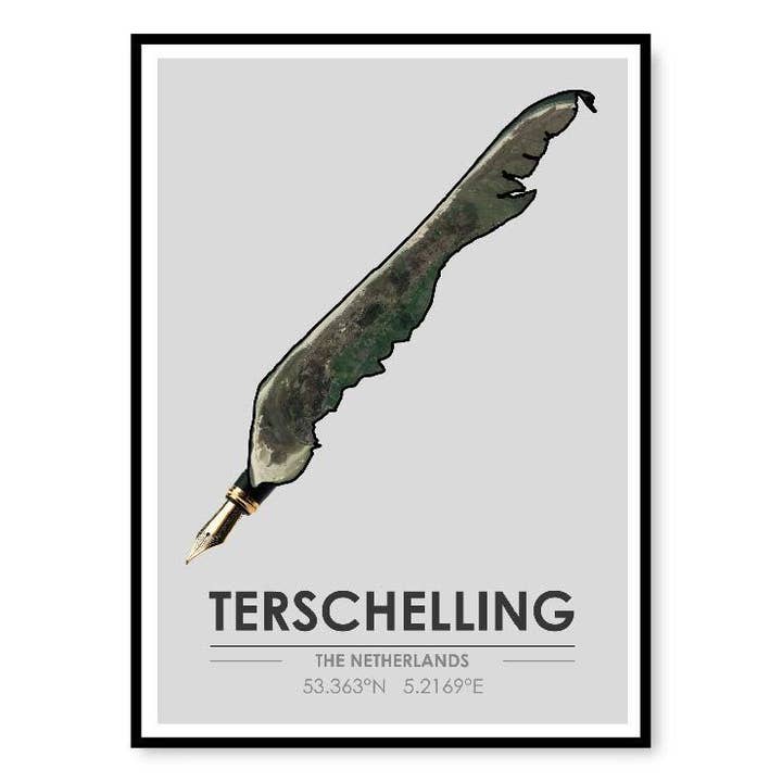 MuseMap Terschelling for wholesale by MuzeMaps