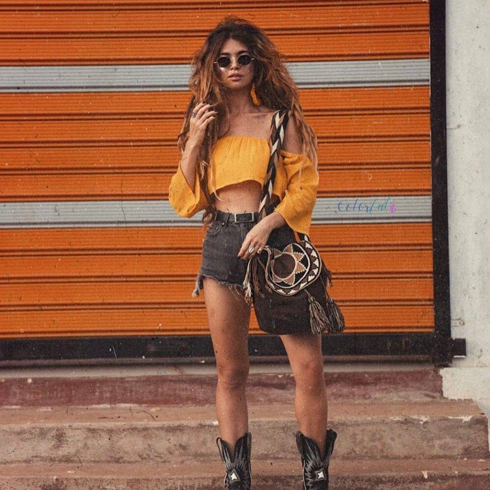 Colorful 4U – wholesale Axelväska - Dam – Färgglada virkade väskor med lock2