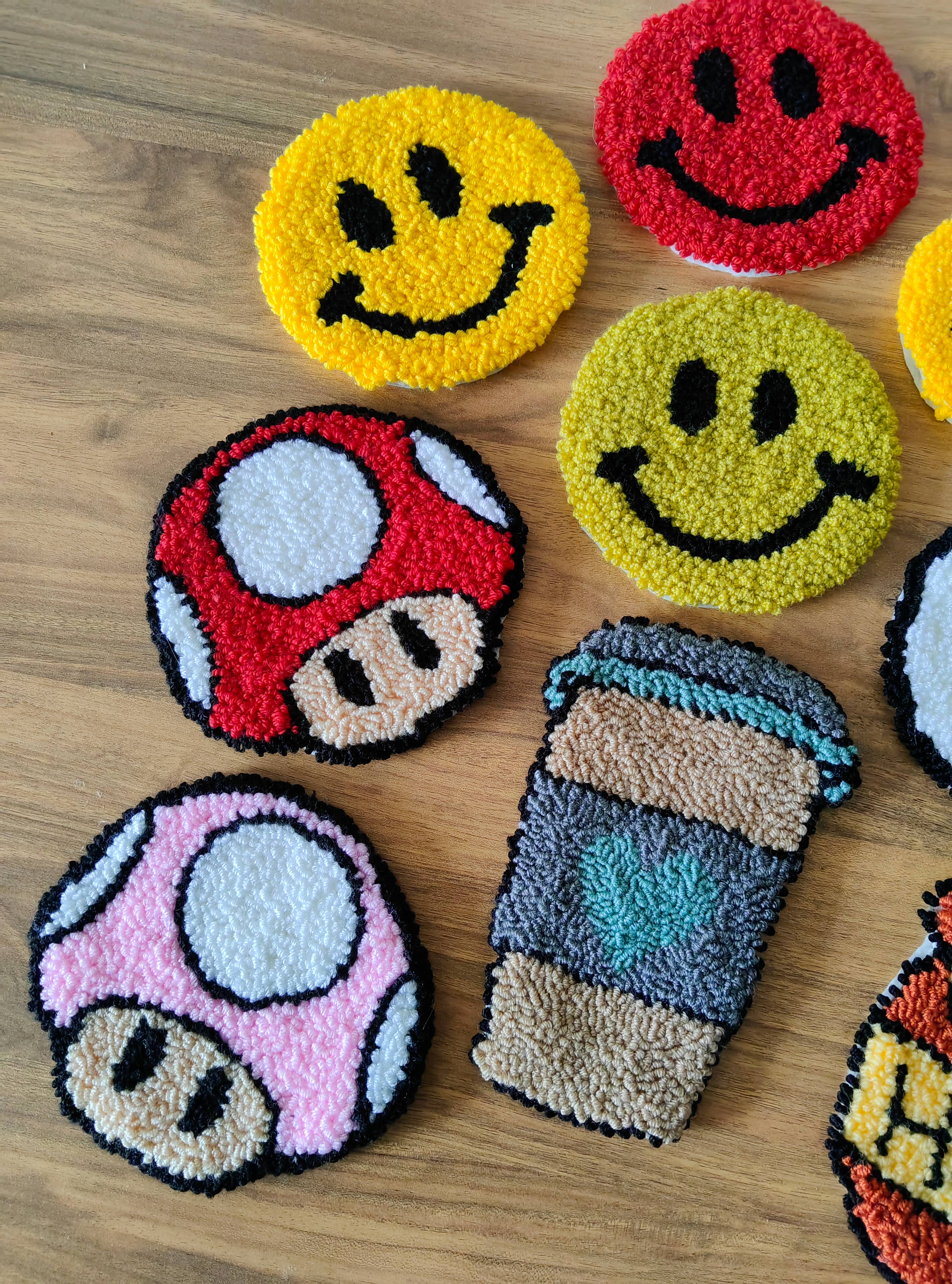 despinacrafting - Wholesale Coasters - Punch Needle Mug Rug, Coffee Coaster2