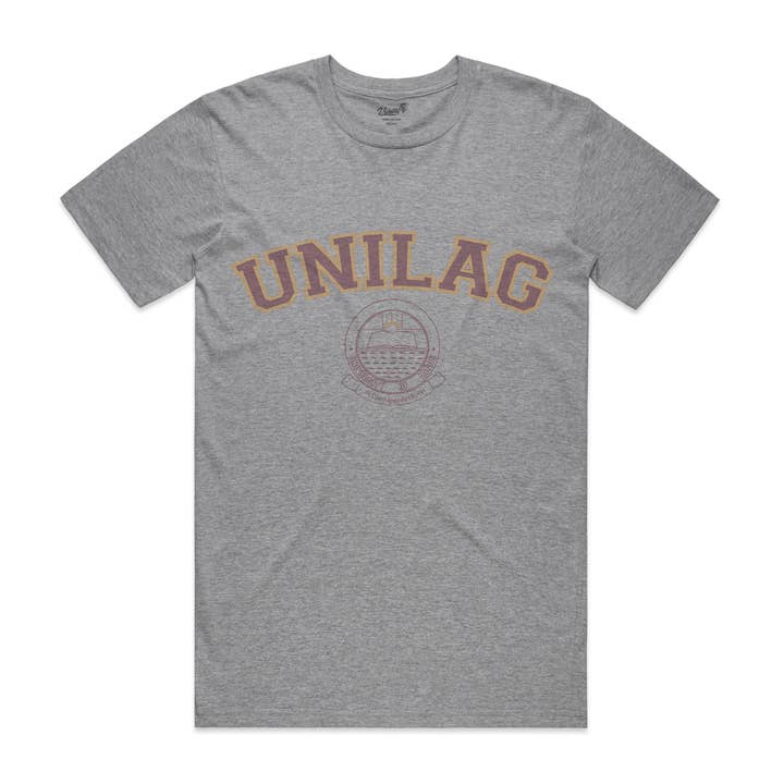 Universitetet i Lagos Heather Grå T-shirt for engroshandel hos Varsity54