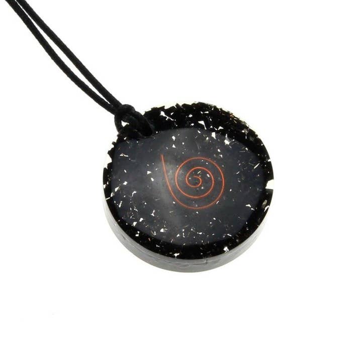Ethike.eu - Wholesale Individual Charm/Pendant - Colgante de Orgonita - Espiral de Turmalina Negra1