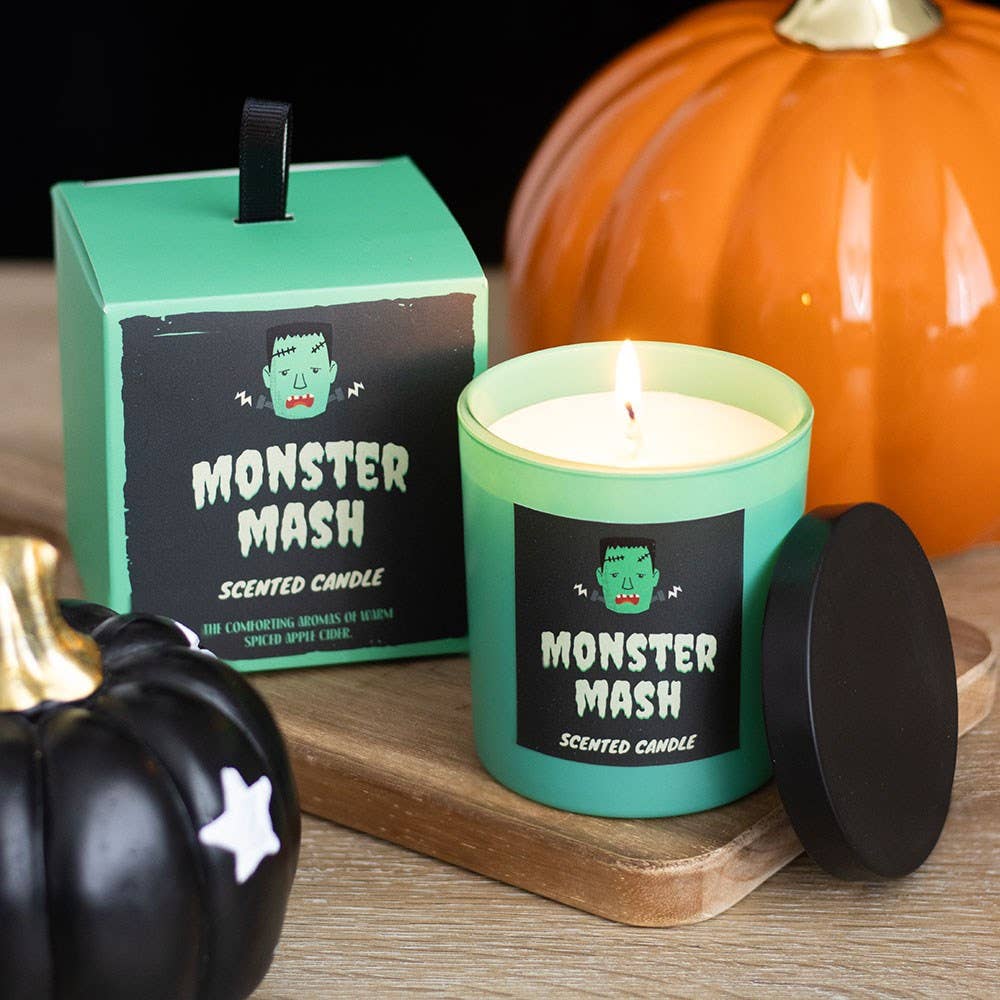 Something Different Wholesale – wholesale Jar/filled candle – Monster Mash Apple Cider Halloween Candle0