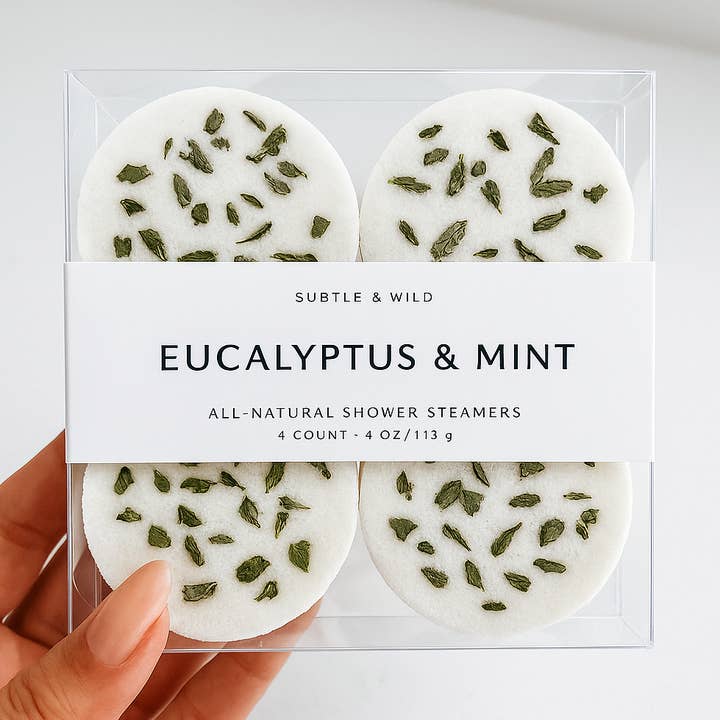 Subtle & Wild - Wholesale Shower steamer/bomb - 12 Eucalyptus|Shower Steamers|Bath Bomb Castor Oil0