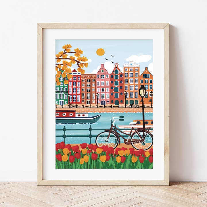 La Petite Épicerie - Vente Affiche d'art - Kit peinture au numéro - Amsterdam