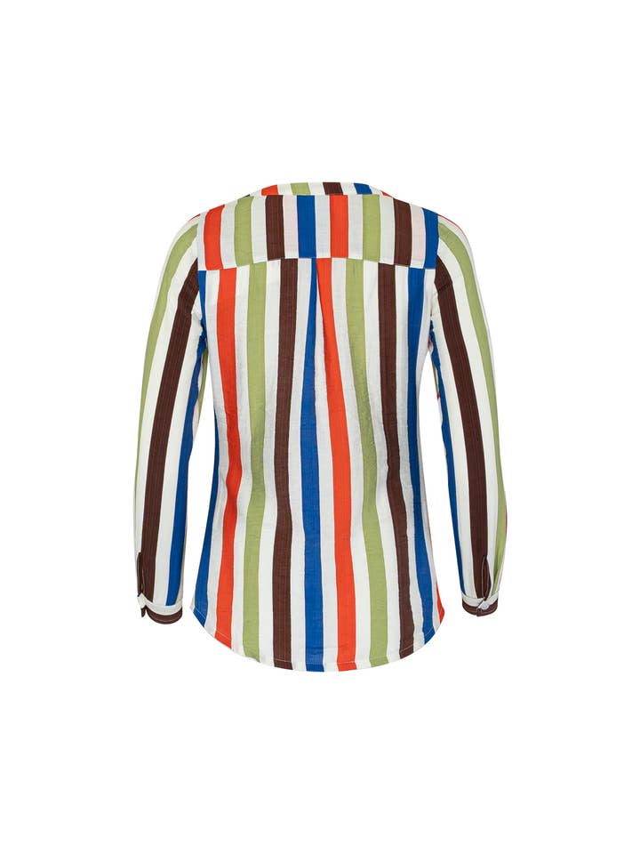 State of Georgia - Wholesale Button Down Shirt - Women's - THE GROOVE FITTED SHIRT - COOLIO STRIPE9