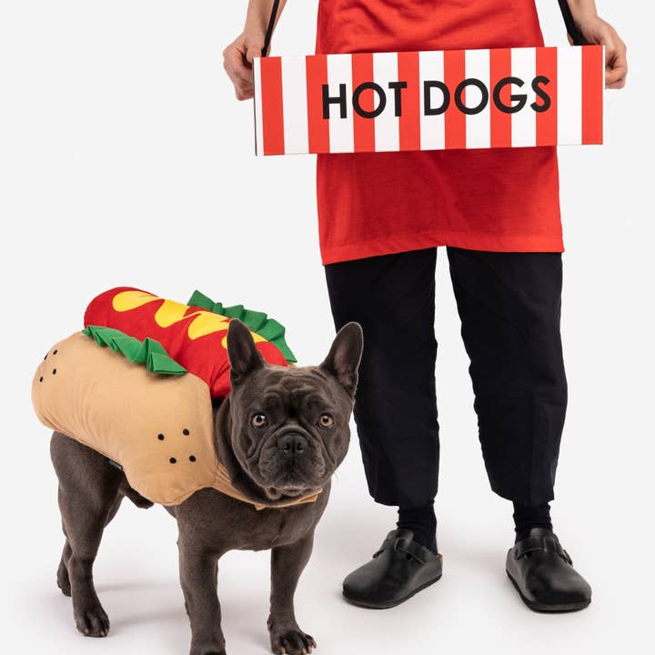 RØD 1 Hotdog-leverandør menneskeligt matchende kostume for engroshandel på Faire
