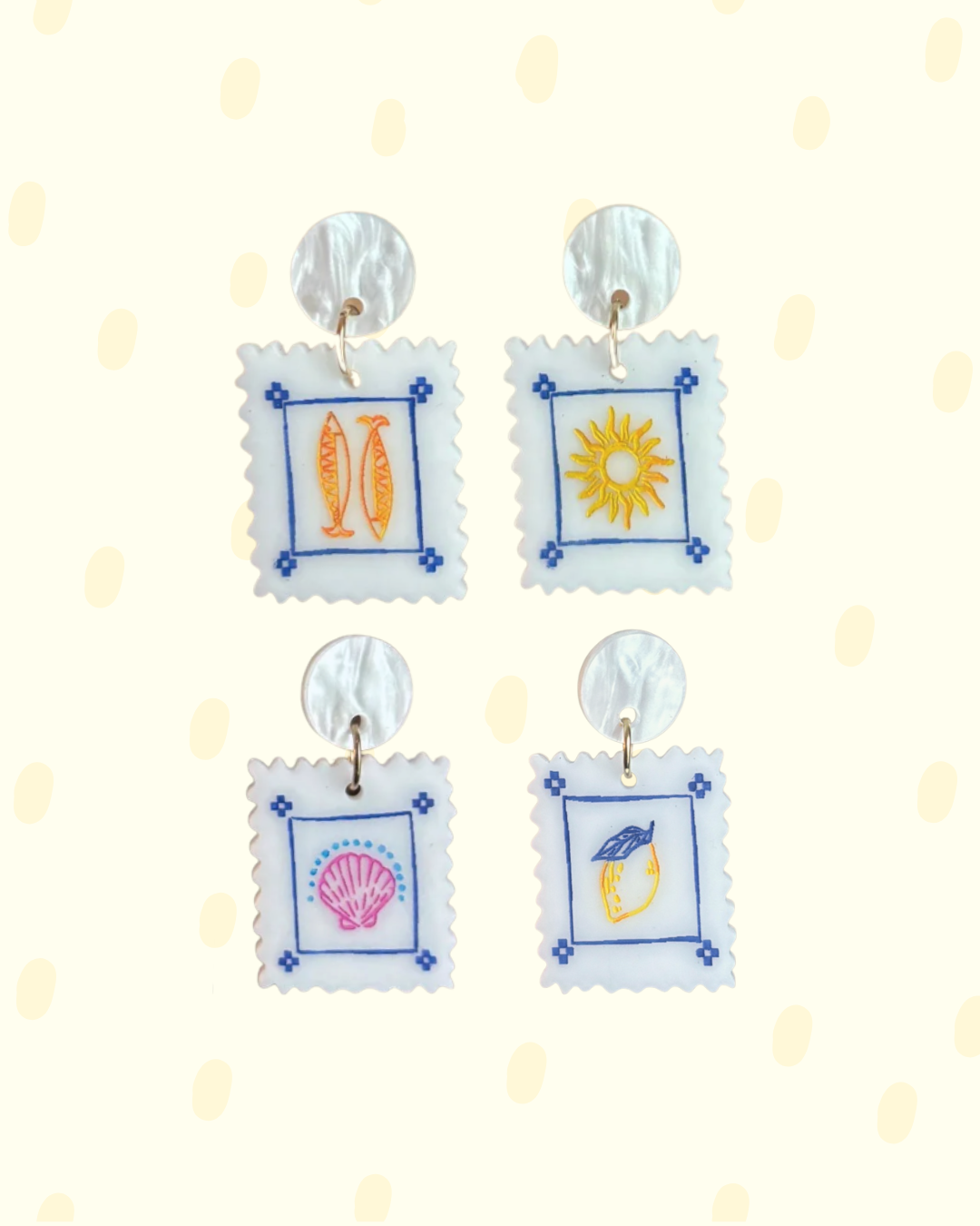 Pieces of Blonde - Wholesale Dangle Earrings - Dolce Vita Postcard0