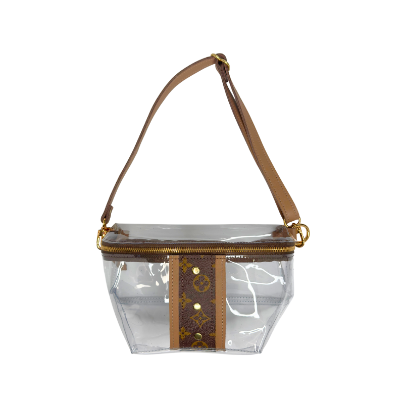 Beaudin - Wholesale Belt Bag - Women's - Britt VinylVoque Clear Belt Bag | Upcycled LV2
