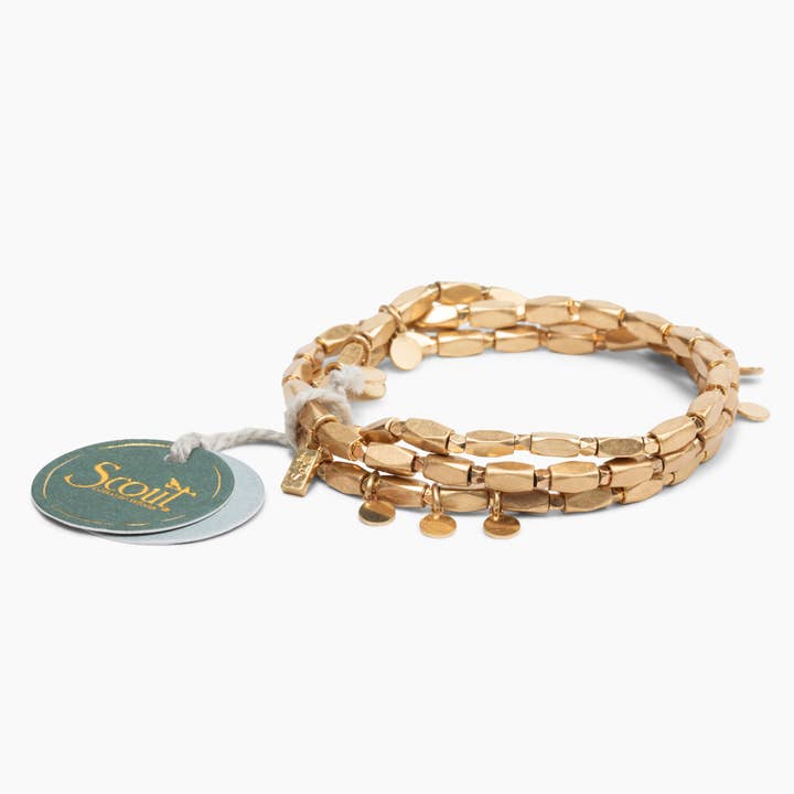 Metal Wrap - Iconic/Disc/Gold for wholesale by Scout Curated Wears