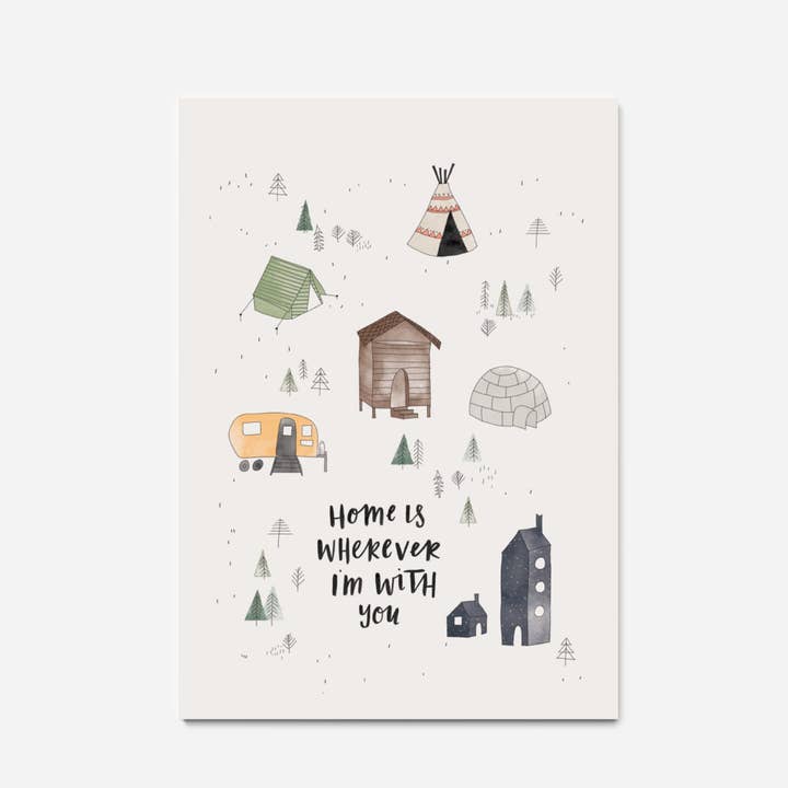 Home Is Wherever Print for wholesale by In the Daylight