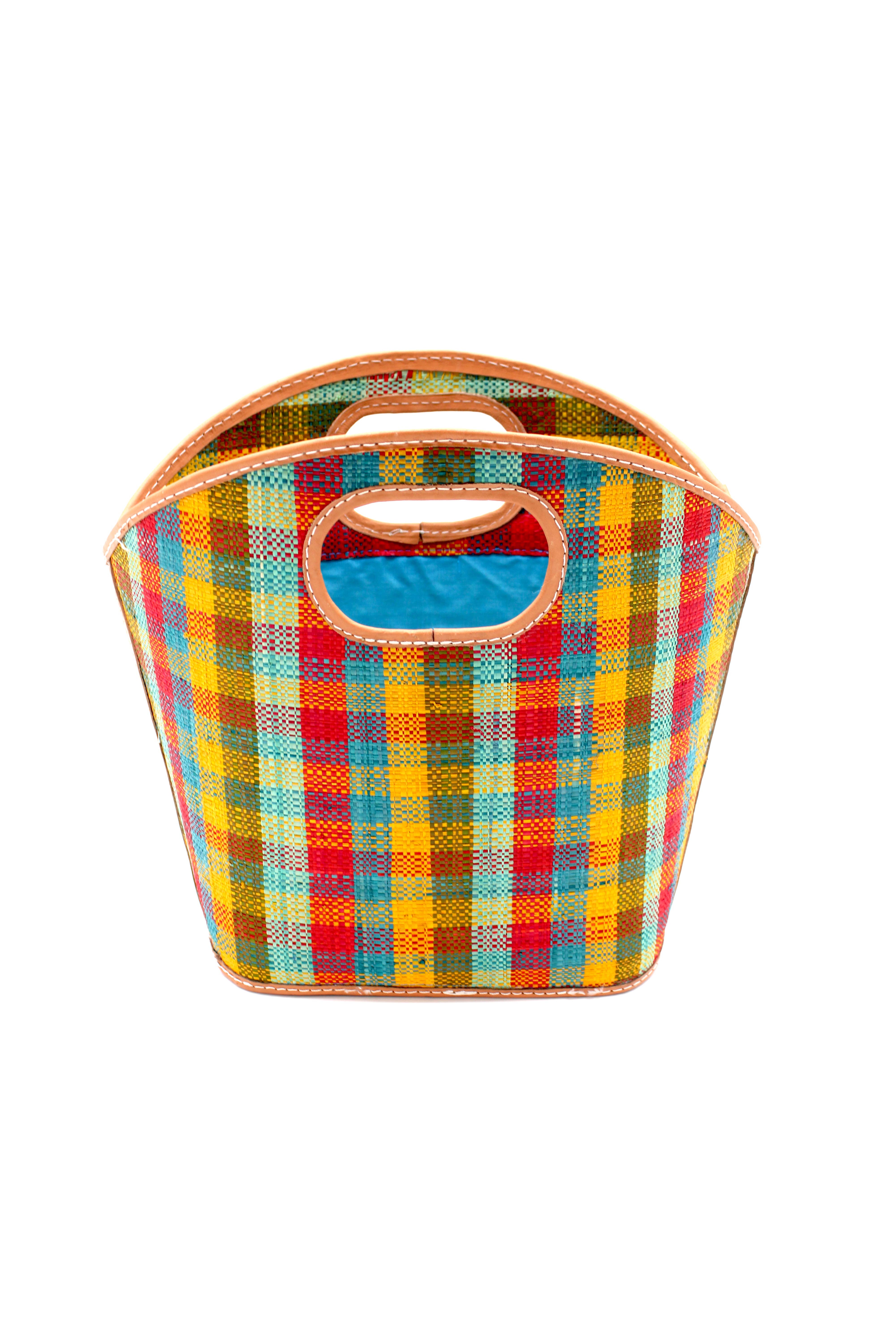 Shebobo – Großhandel Henkeltasche – Damen – Ricky Strohtasche mit Lederdetails7