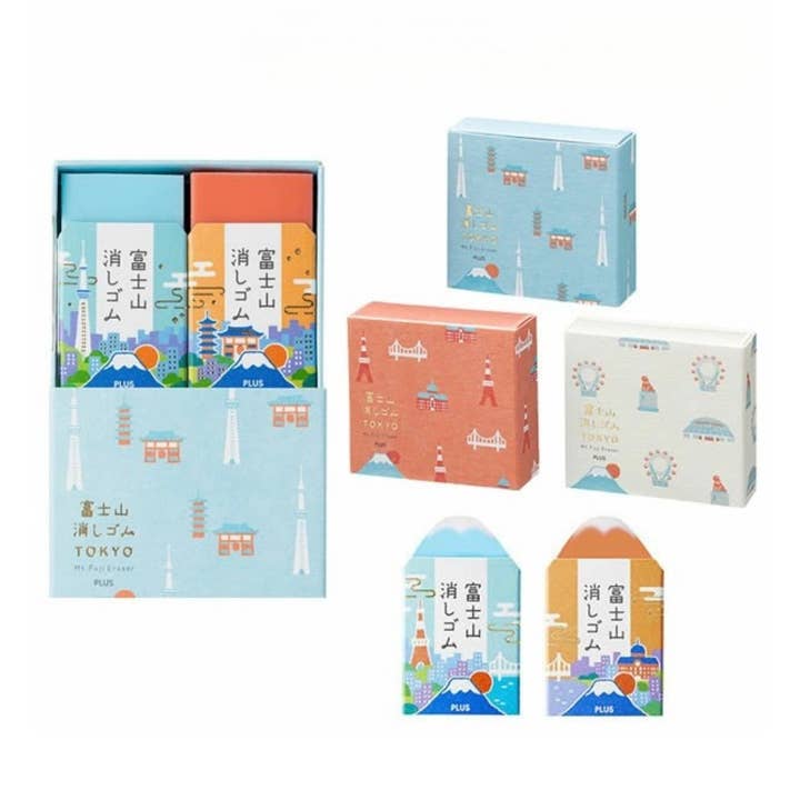 Plus Rubber — Coffret édition limitée Mont Fuji Tokyo pour la vente par Made In Japan Tableware & Homeware