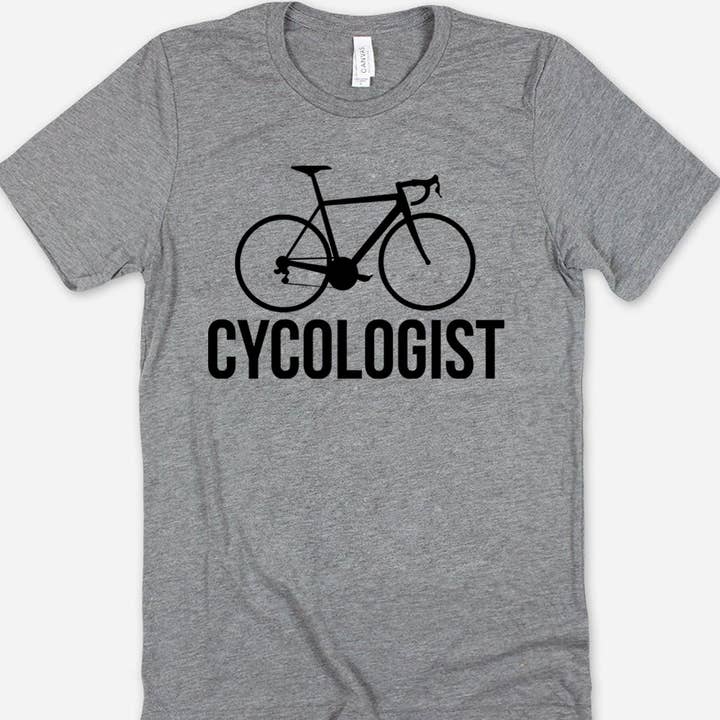 Cycologist - Fun Bike Bicycle Pun Bicyclist Nerdy T-Shirt and other Purchase Wholesale bicycle parts. Free Returns & Net 60 Terms on Faire trending on Faire.
