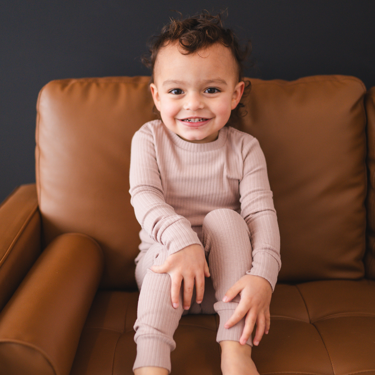 bug + bean kids – wholesale Top & trouser set – Kids – Organic Cotton 2-Piece Set - Mocha1