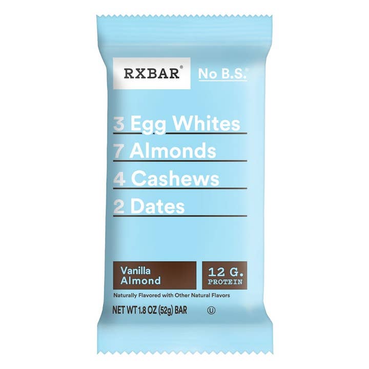NuEats – Engroshandel Snackbars – RxBar, VANILJE MANDLER, 12/1,8oz