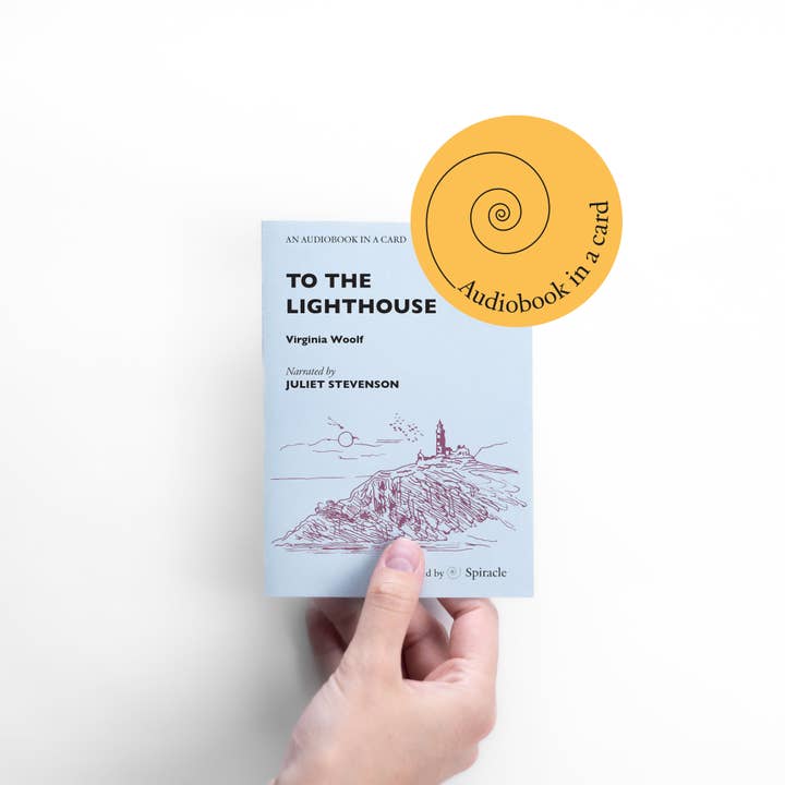 Spiracle Audiobooks - Wholesale Everyday Greeting Card - Audiobook in a Card: To The Lighthouse by Virginia Woolf6