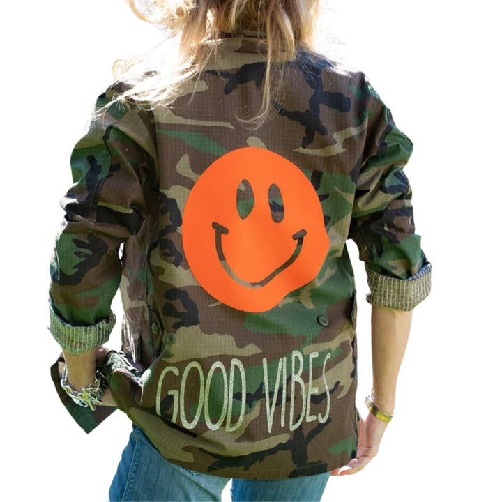Good Vibes Army Jacket for wholesale by Hipchik