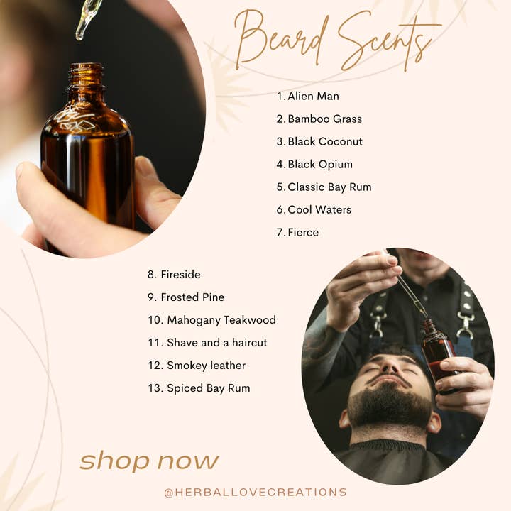 Herbal Love Creations- Luxury Bath and Body - Wholesale Beard Styling Product - Unlabeled Beard Balm Tins - Label and Resell As Your Own
