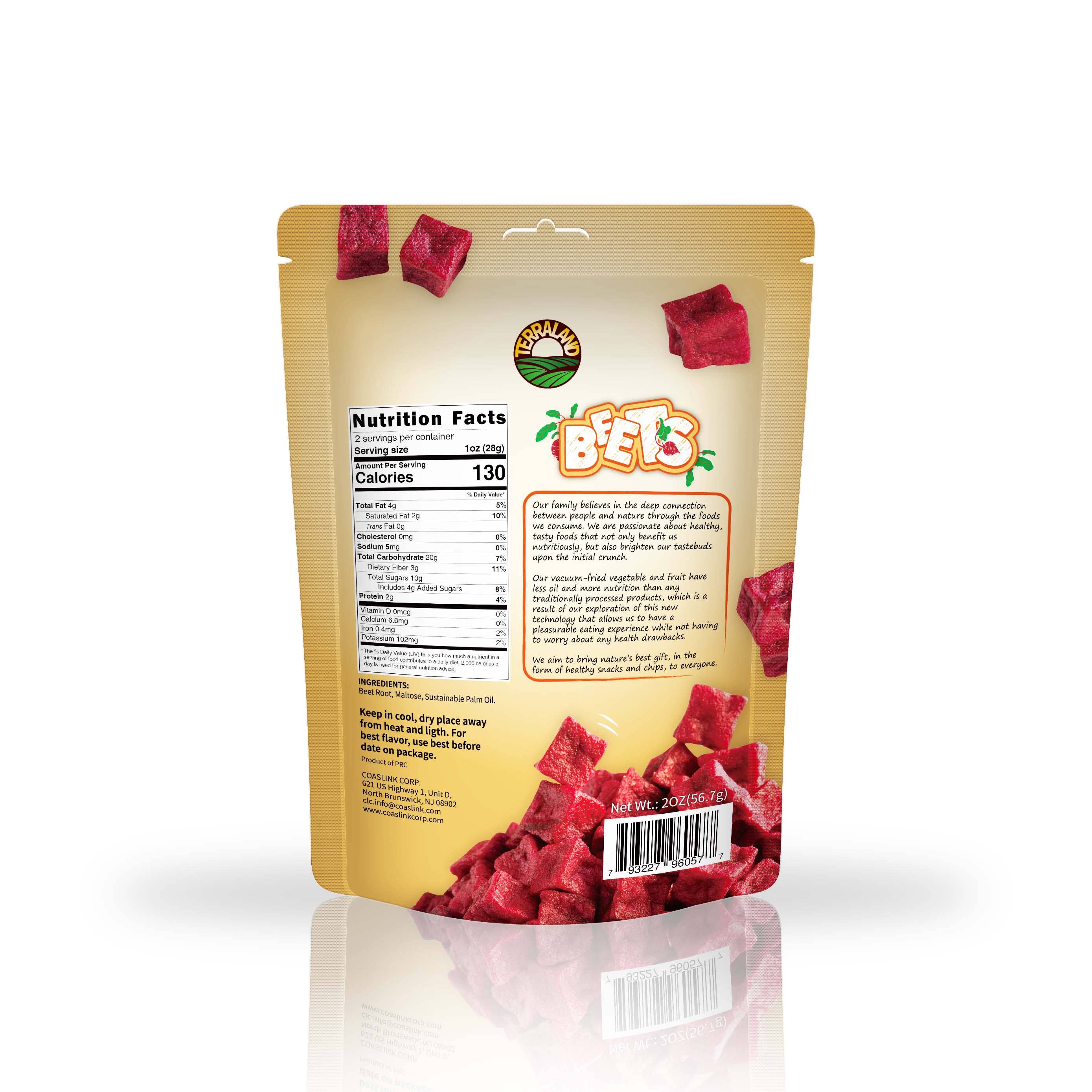 TerraLand - Venta al por mayor Verduras secas/deshidratadas - Remolacha Terraland (original) 8* 2 oz (56,7 g)1