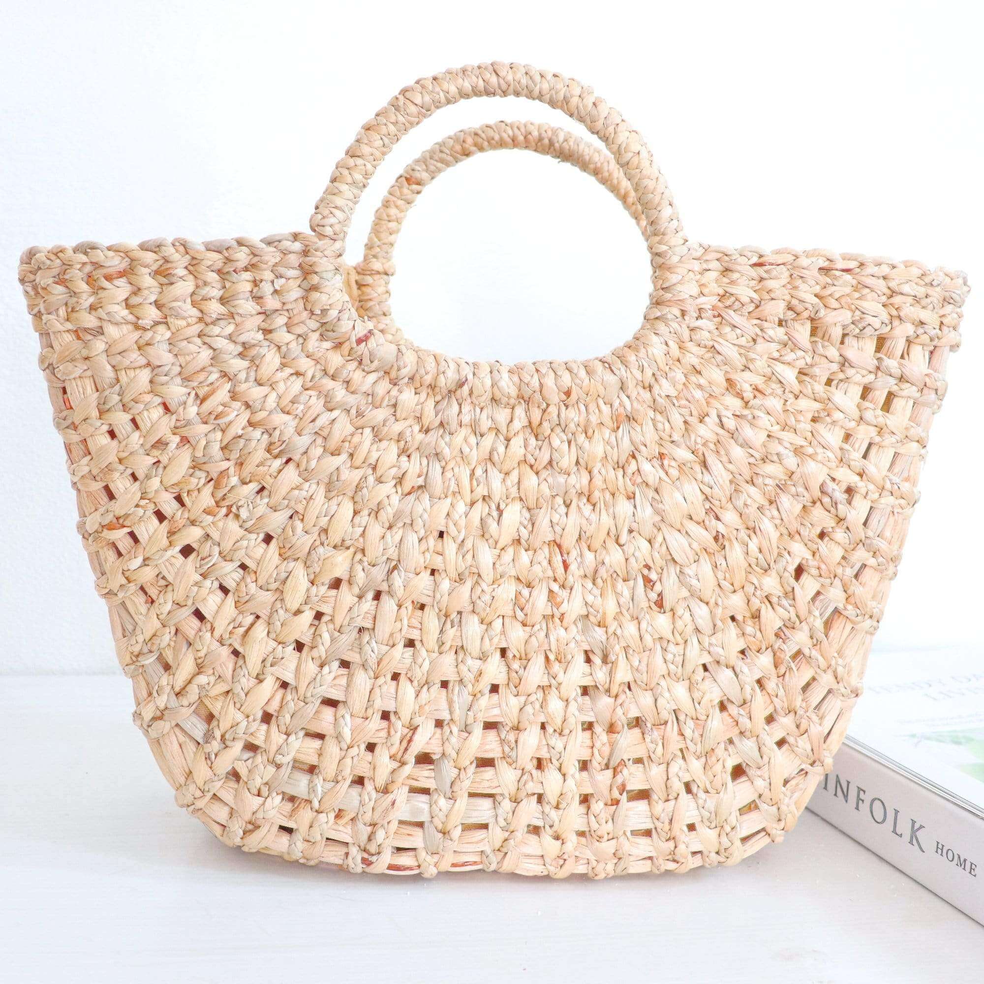 Thaihomeshop - Wholesale Beach Bag - TALAY- Basket Bag2
