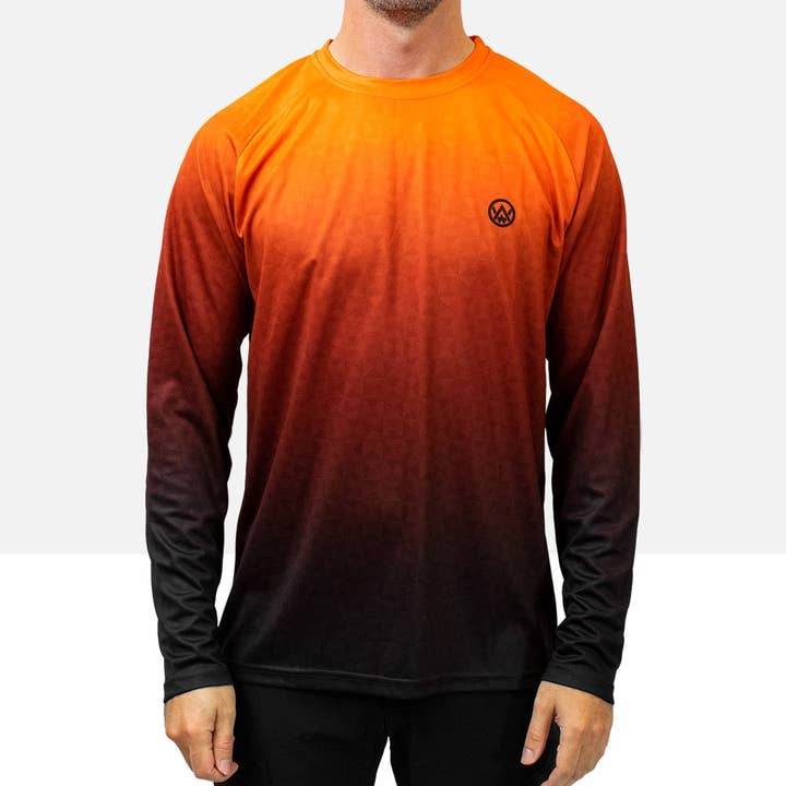 Odyssey Activewear – wholesale Athletic top – men's – Triangulation Molten Long Sleeve MTB Jersey