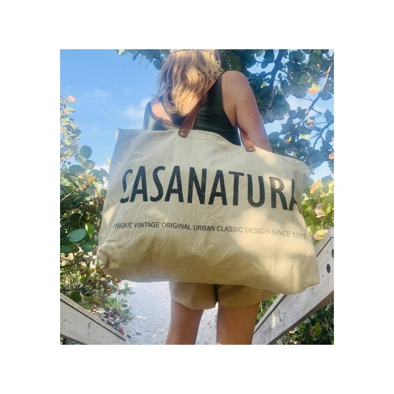 Casa Natura Design SL - Wholesale Tote Bag - Women's - Large Rectangular Bag Zipper Leather Handle - SKYLAR SK113