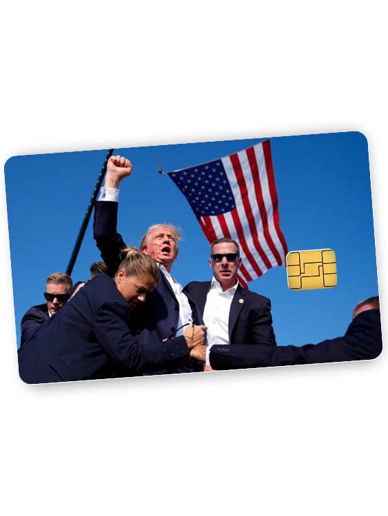 Trump Fist Pump Credit Card Skin Decal for wholesale by Shield Republic