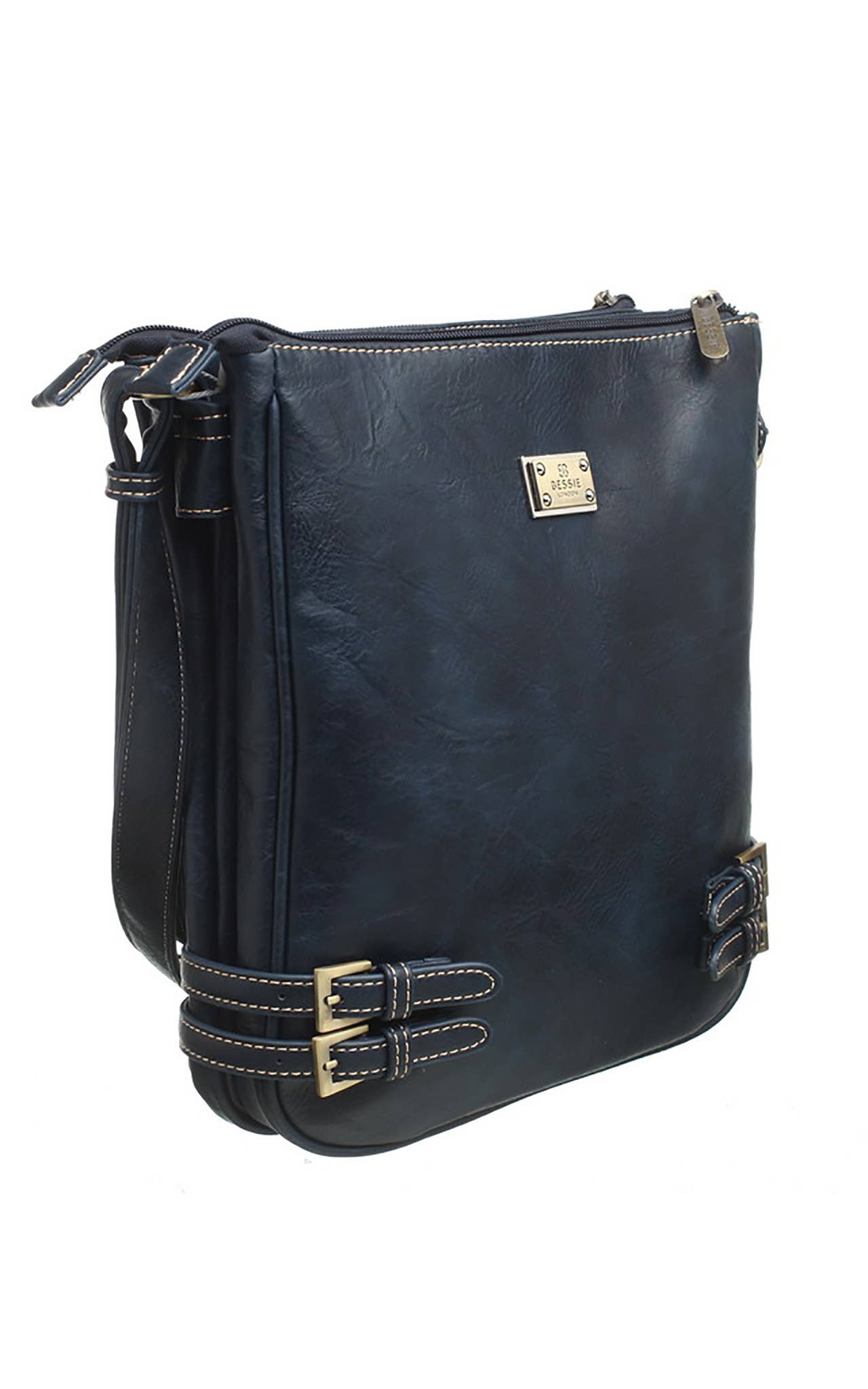 Bessie London - Wholesale Crossbodytas - Dames - Klassieke schoudertas met gesp en ritssluiting12