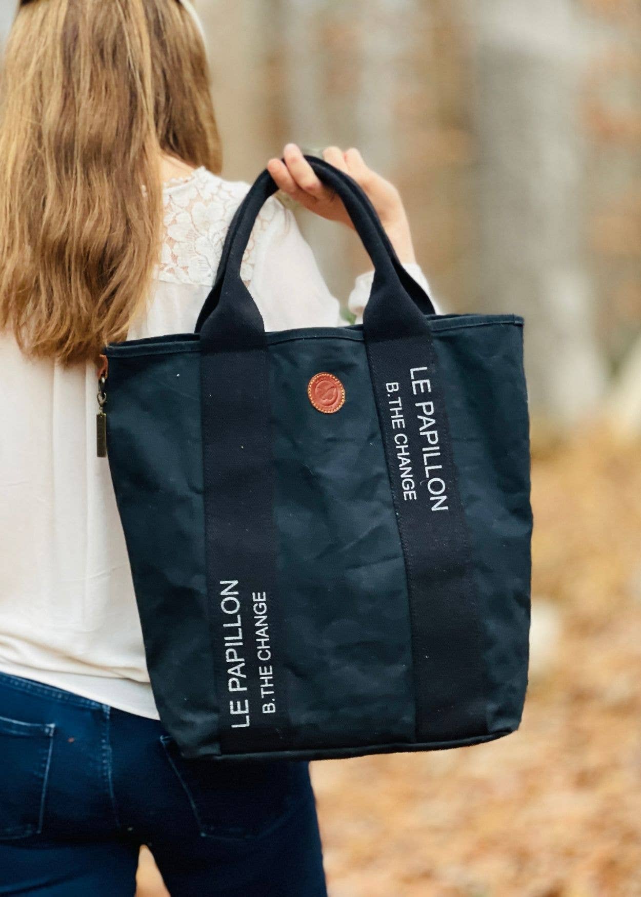 Le Papillon - Wholesale Tote Bag - Women's - LP Tall Tote Black1