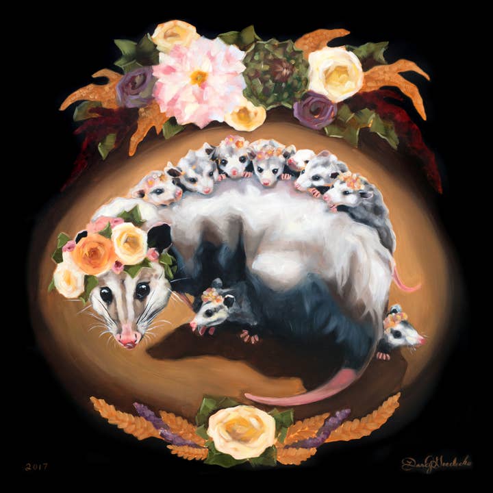 Opossum Mama | Imprimé pour la vente par Whimsical Art by Darcy Goedecke