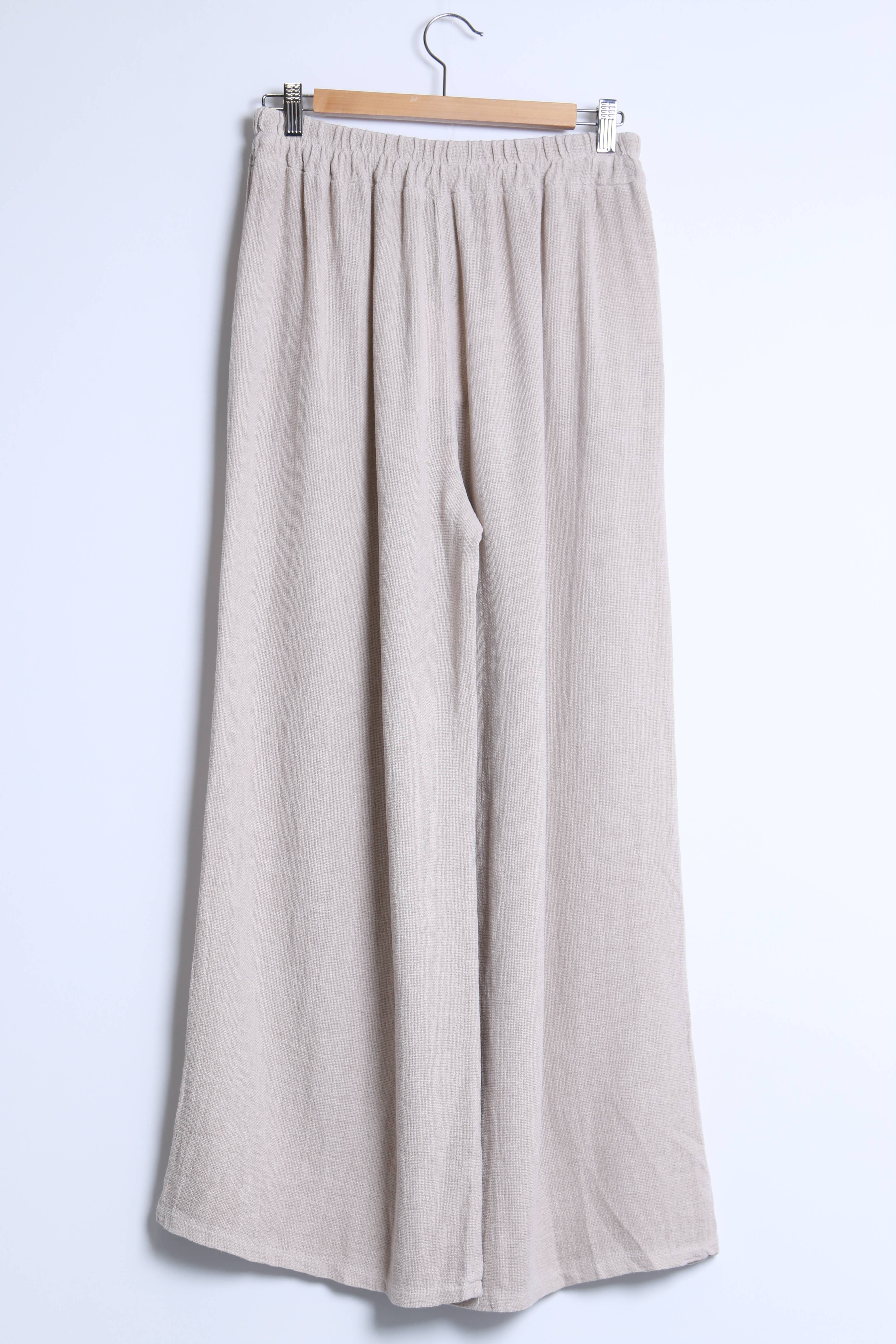 Shyloh - Wholesale Pants - Women's - Fluid wide-leg pants with elastic waistband and pockets 2053217