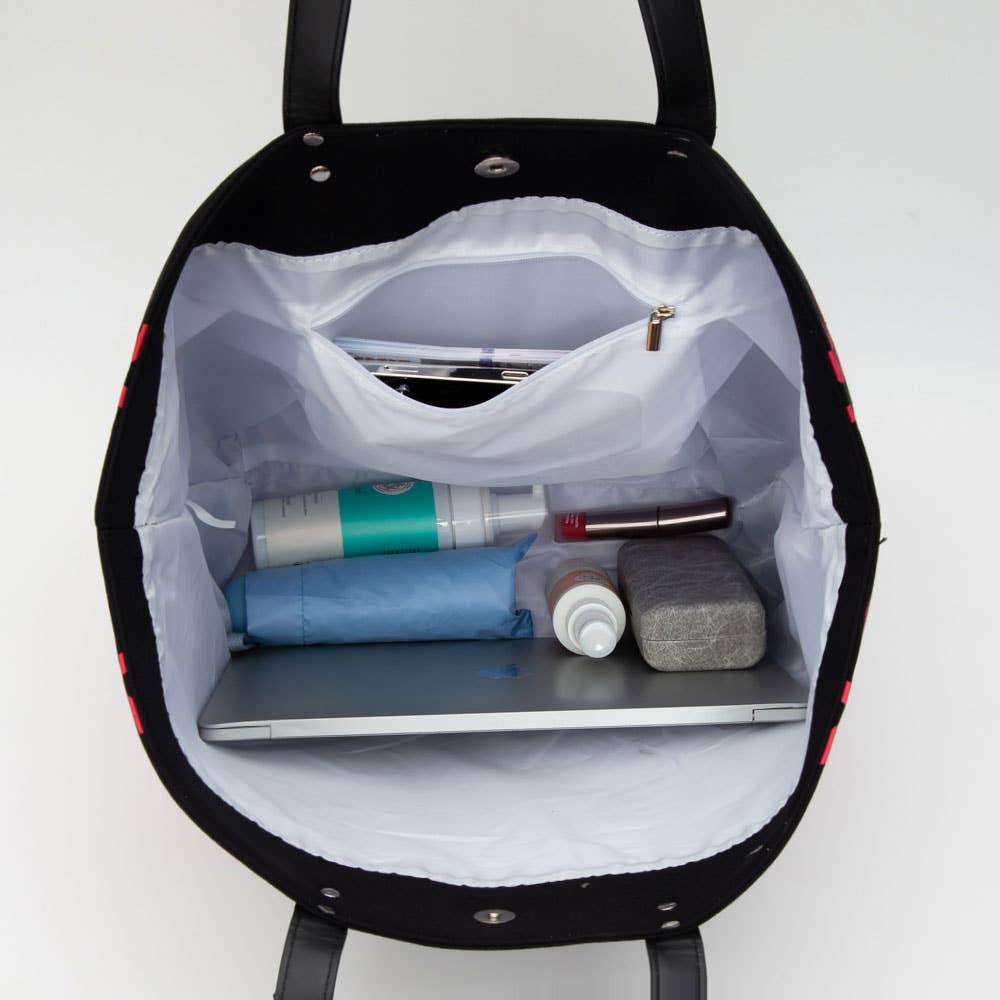 Sensibling Corp. - Wholesale Tote Bag - Women's - Football Stitch Large Tote Bag / Shoulder Bag5