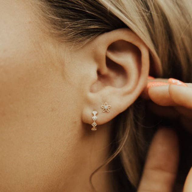 Mauve Jewelry Co. - Wholesale Huggie Earrings - Alice Diamond Hoops2