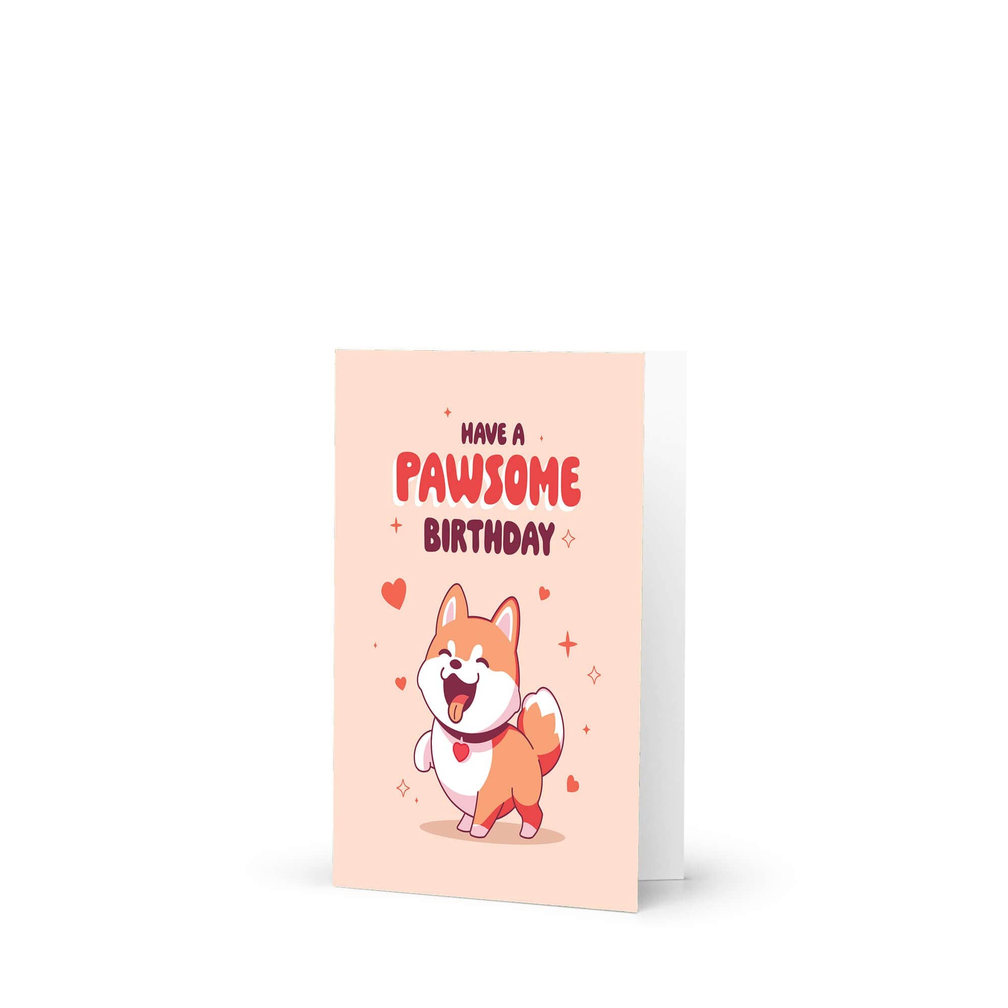Cute Asian Cards - Wholesale Birthday Card - Paw-some Birthday Card | Shiba Inu Dog Japanese Kawaii Asian Funny Pun6