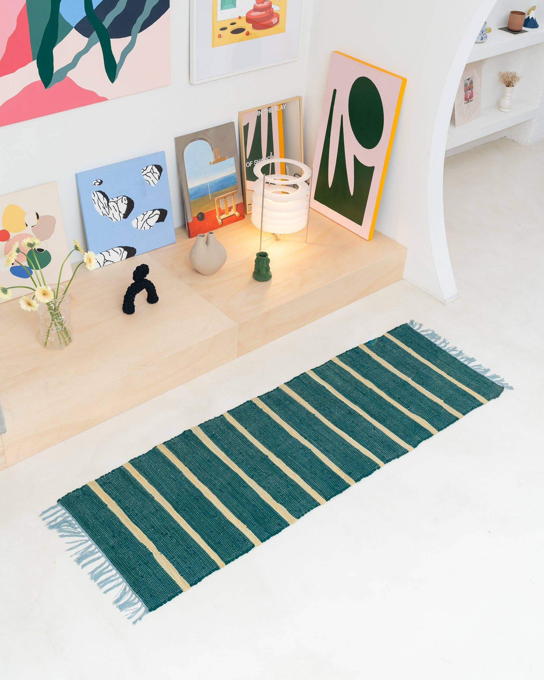 Tarta Gelatina - Venta al por mayor Alfombra pequeña - Alfombra reciclada artesanal20