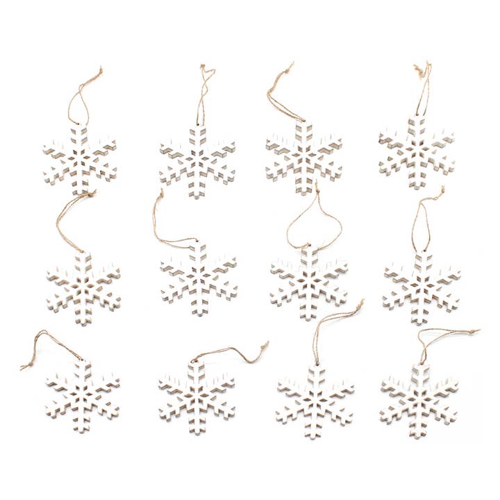 Set of 12 Large Snowflakes for wholesale by WT Collection