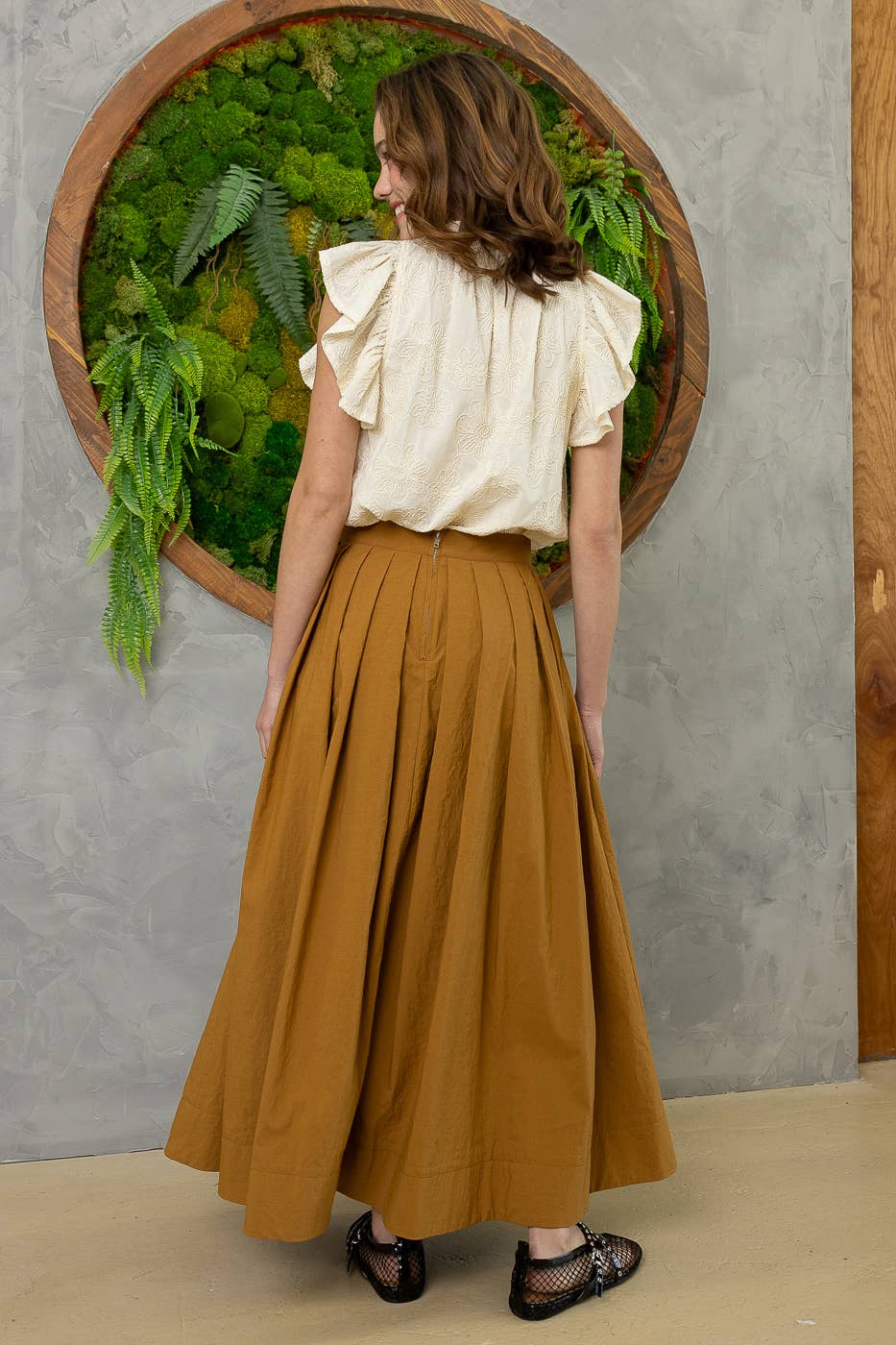 Heyson - Wholesale Skirt - Women's - JOS1020 Elegant Pleated Midi Skirt10