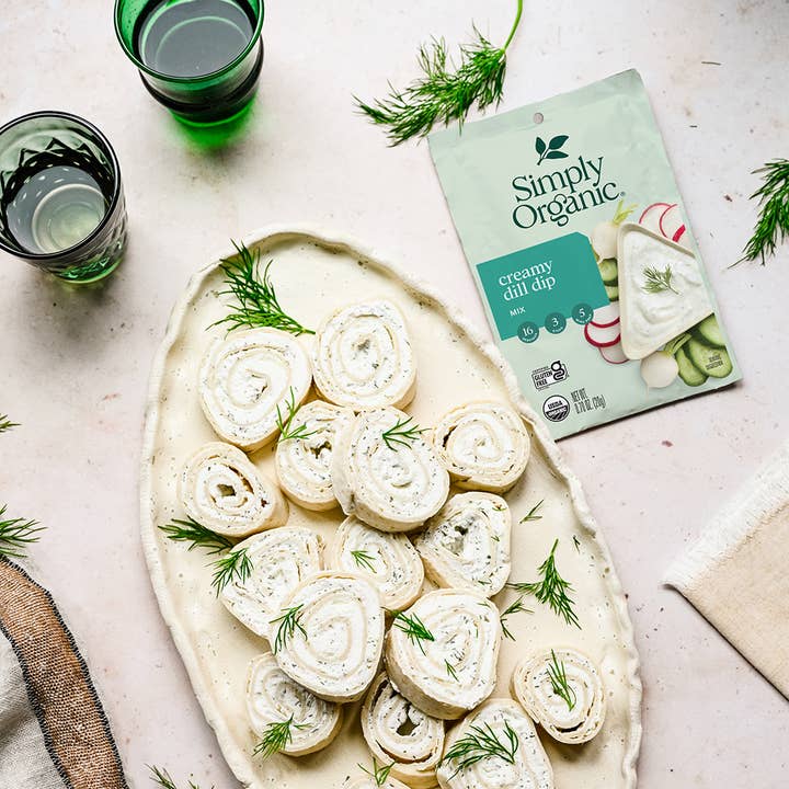 Simply Organic - Wholesale Dip - Creamy Dill Dip Mix, Certified Organic, Gluten-Free, 0.7 Oz2