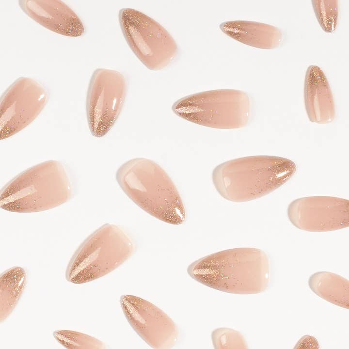 VIAI Beauty - Wholesale Press-On/Fake Nails - Golden Prosperity | Soft & Durable Press-On Nails2