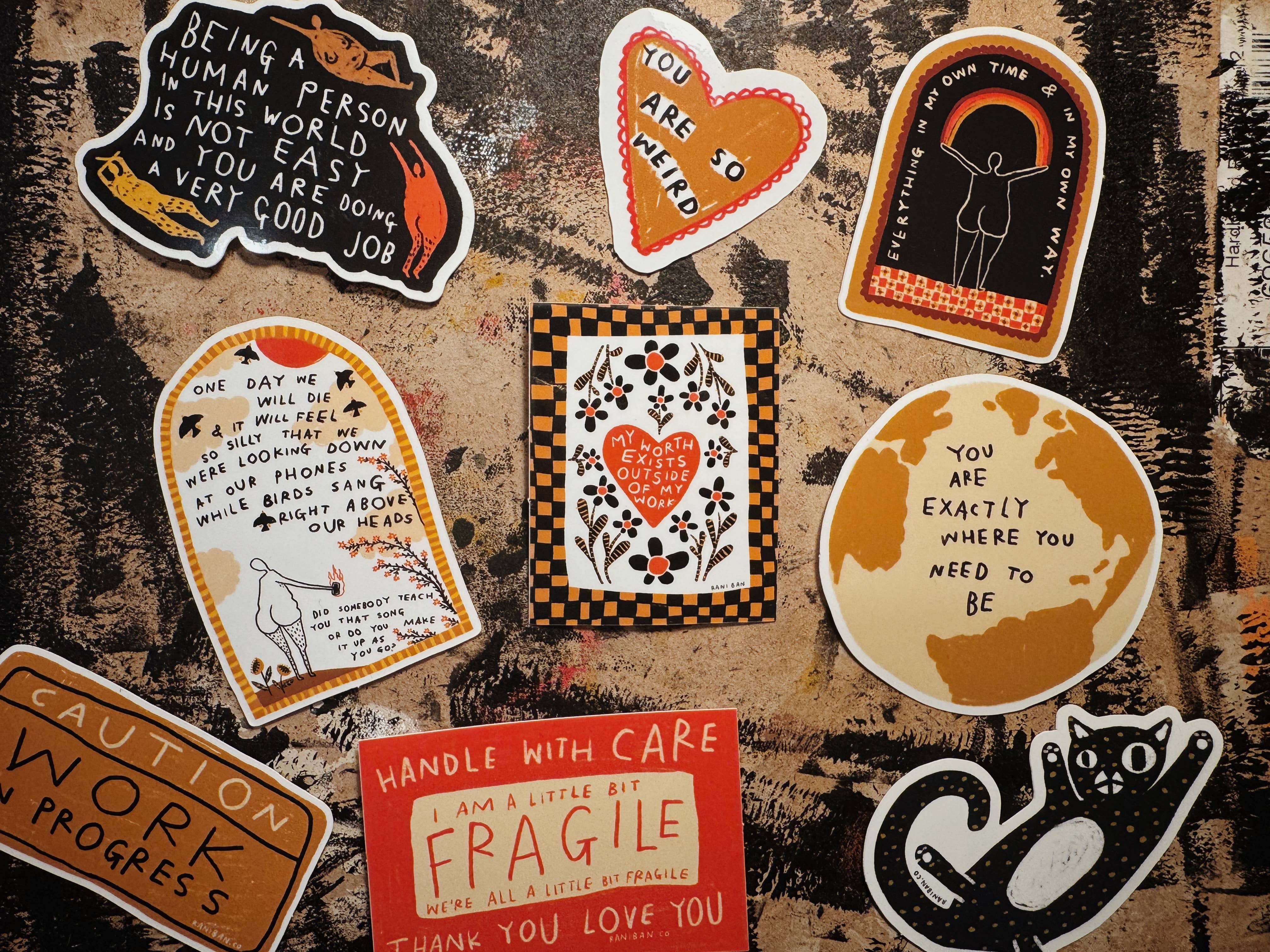 RANI BAN CO – wholesale Klistermärke – MY WORTH EXISTS Klistermärke2