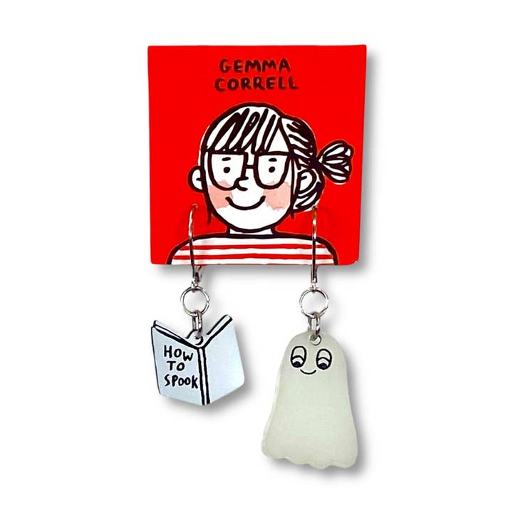 Gemma Correll Hoe Spookachtig te Zijn Spook Hanger Oorbellen voor wholesale door Vinca